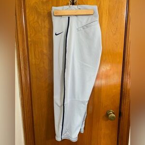 NWT Men’s Nike Vapor baseball pants with blue piping L